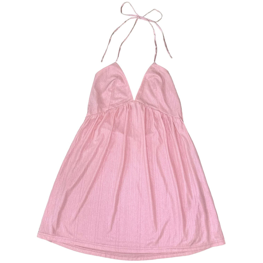 superdown Pink Halter Mini Dress